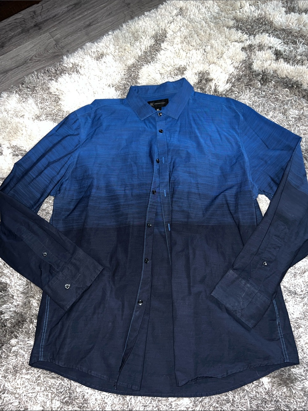 INC International Concepts Rich Royal Blue Shirt